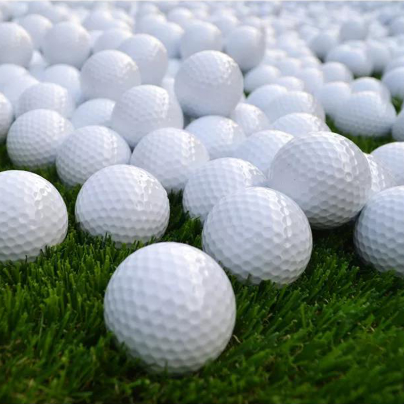 고품질 주문 로고 백색 색깔 2개 조각 Surlyn 훈련 골프 공 