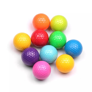 뜨거운 판매 사용자 정의 로고 프로모션 선물 Surlyn 다채로운 미니 키즈 골프 공 공장 가격으로 골프 레인지 공